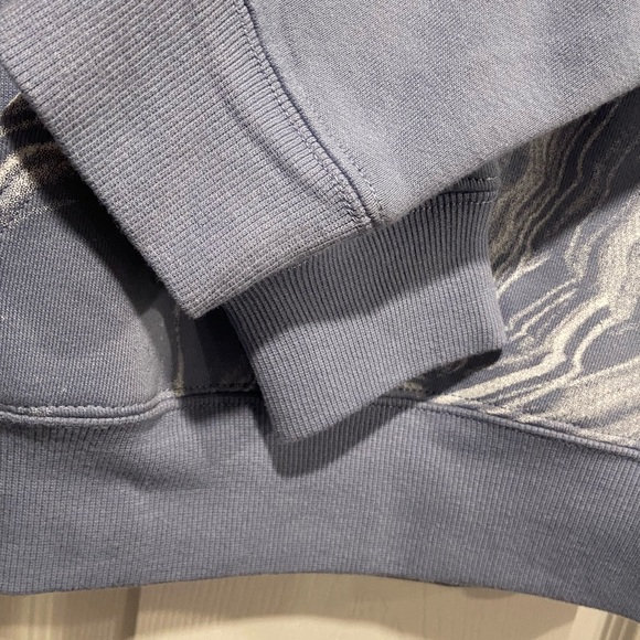 NWT Champion Size M Dusty Blue Marble Flow Recerse Weave Hoodie Kangaroo Pocket - Picture 3 of 14
